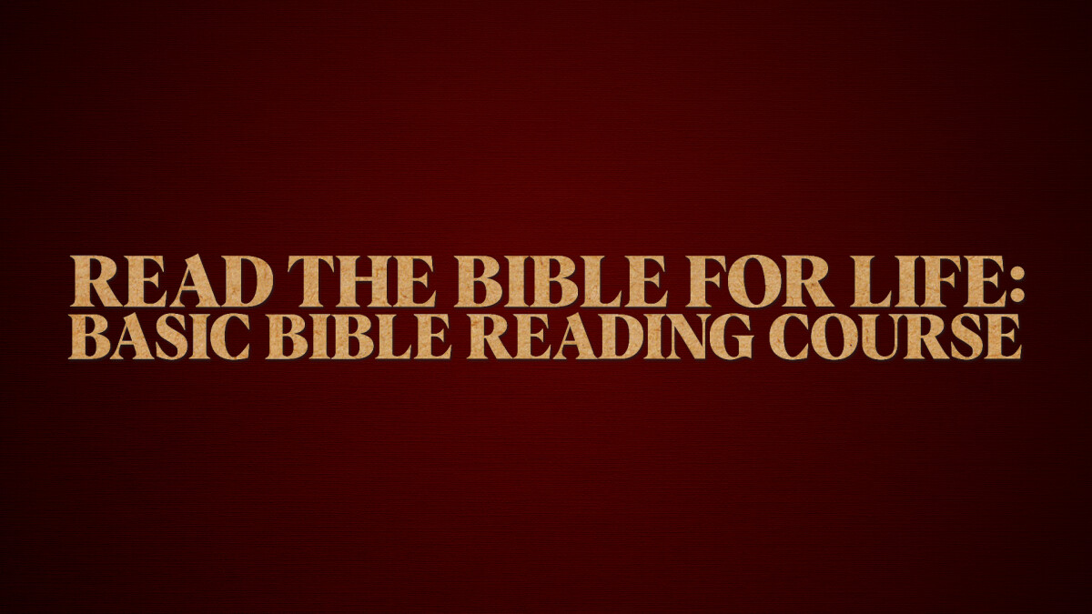 Read the Bible for Life: Basic Bible Reading Course