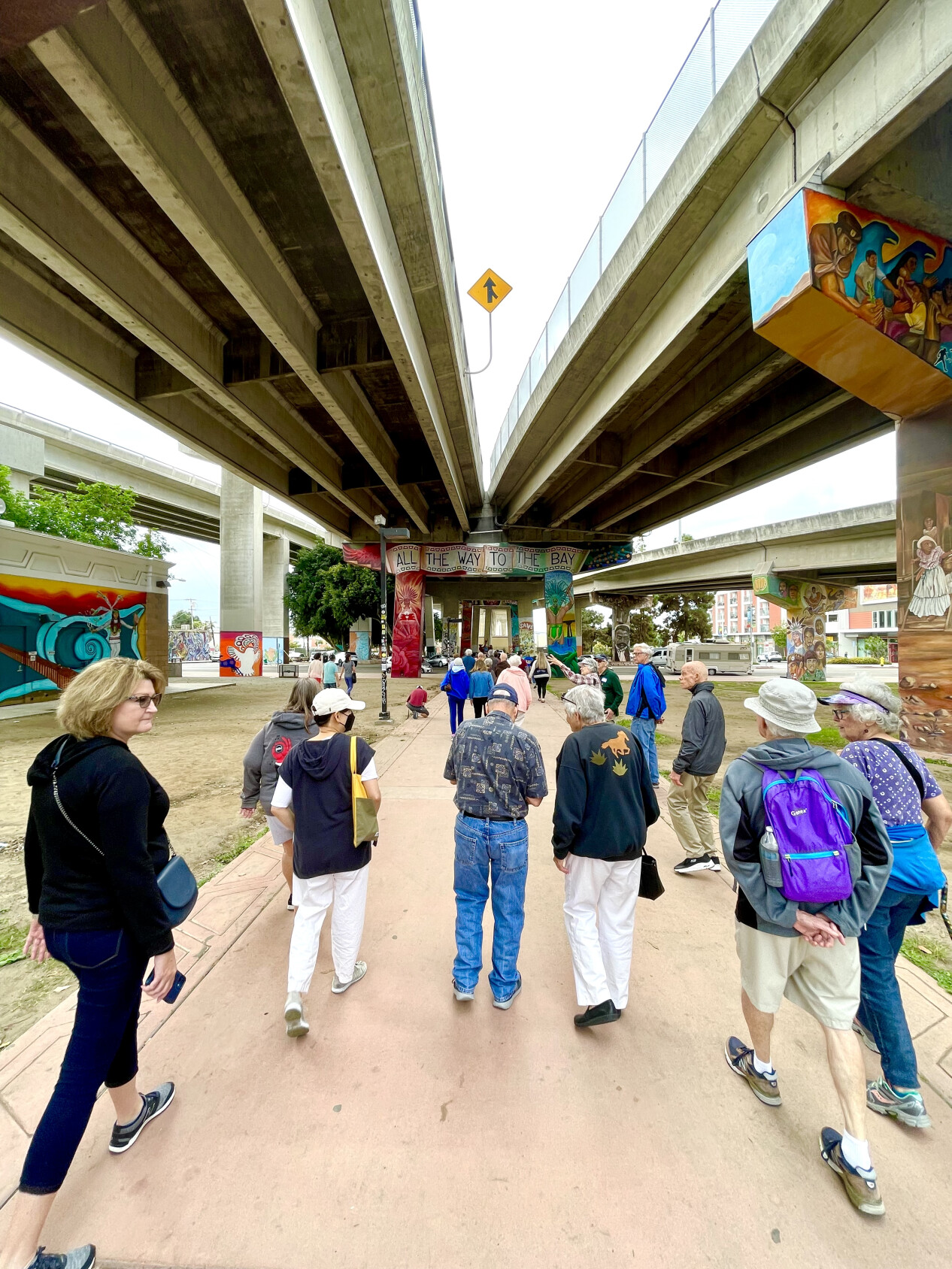walking tour at Chicano Park