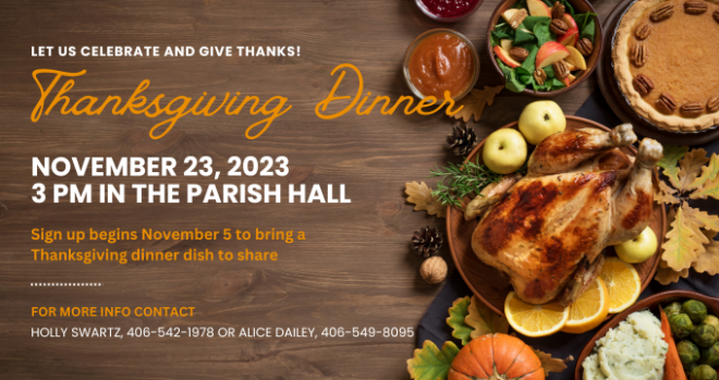 Thanksgiving Dinner, 3 pm
