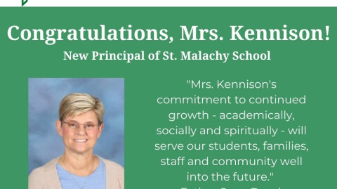 Longtime Educator, Saundra Kennison, Named Principal of St. Malachy School
