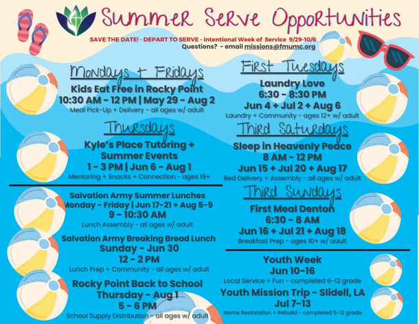 summer missions flyer 2024