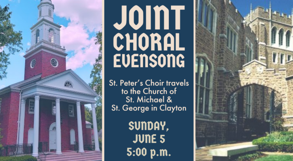 Joint Choral Evensong on the Day of Pentecost