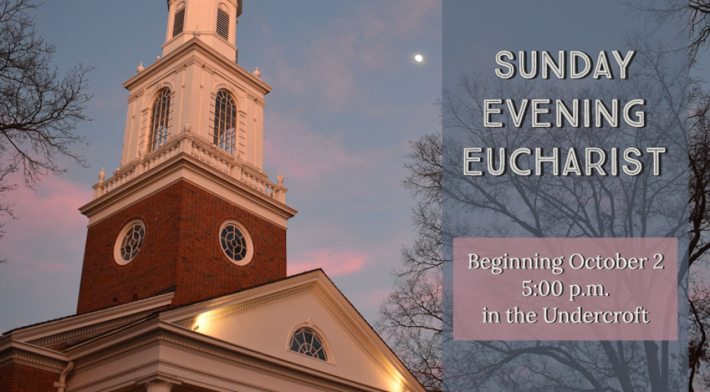 New Sunday Evening Worship Opportunity