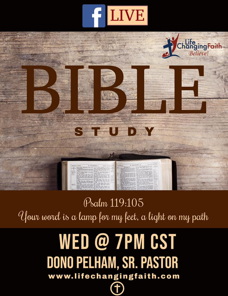 Wednesday Night Bible Study on Facebook Live