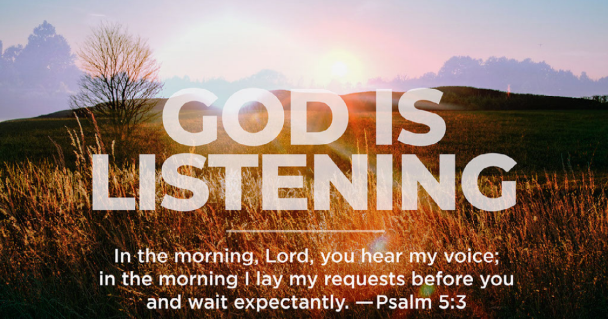 God Is Listening Daily Devotionals Fairhope UMC