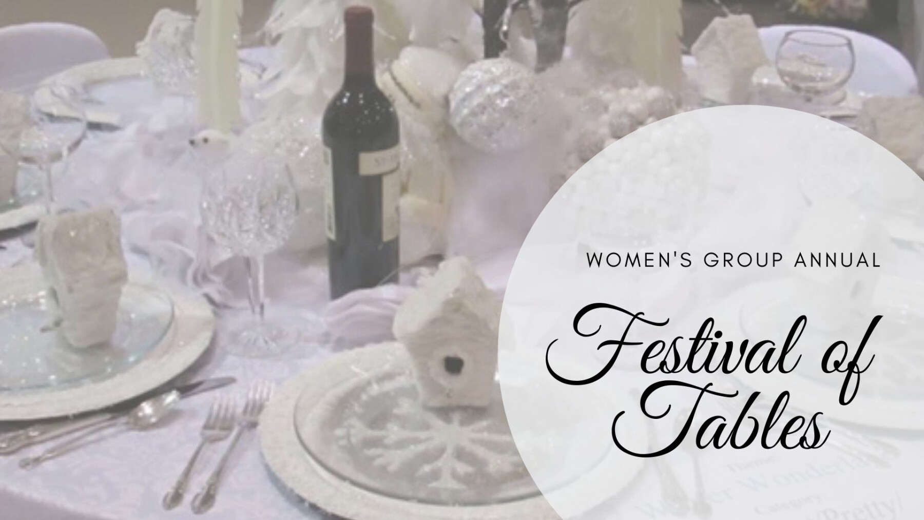 Women's Group Festival of Tables
