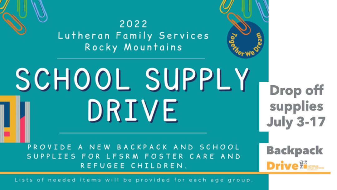 Backpack Drive // Through July 17