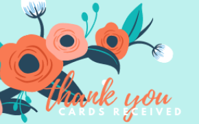 Thank You Notes Received - April/May 2022