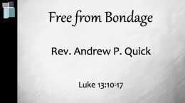 Free from Bondage