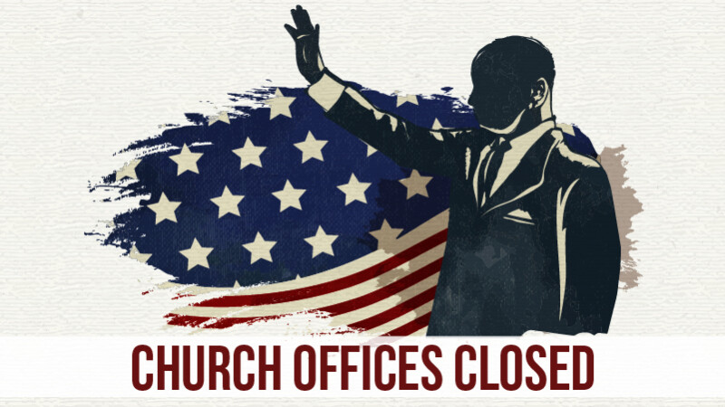 Church offices closed