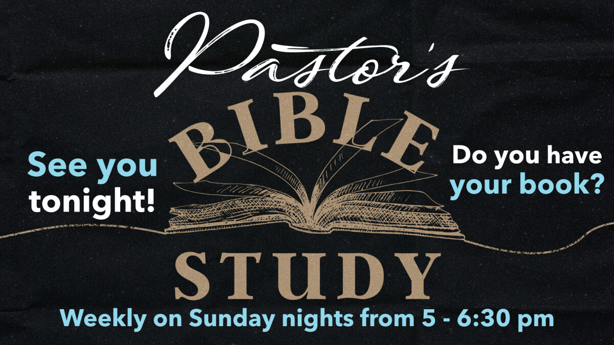 Pastor's Bible Study