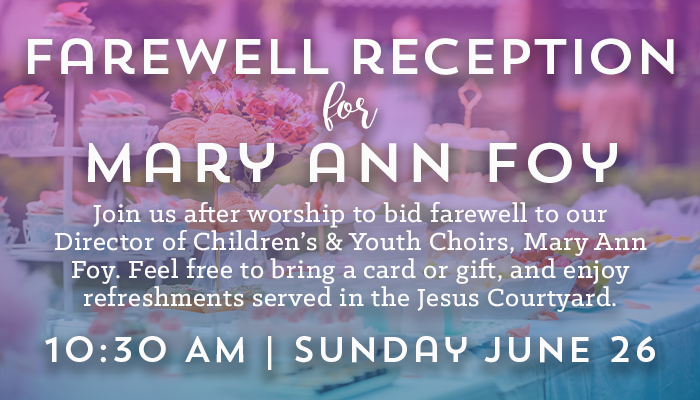 Farewell Reception for Mary Ann Foy