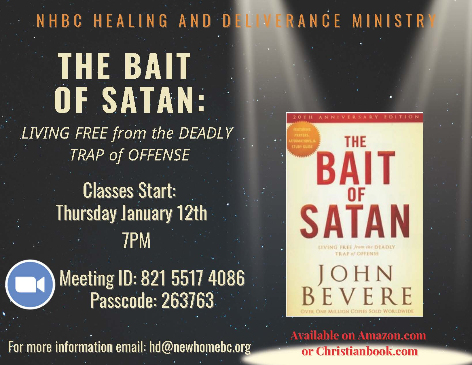 Healing Deliverance Bait Of Satan Study New Home Baptist Church