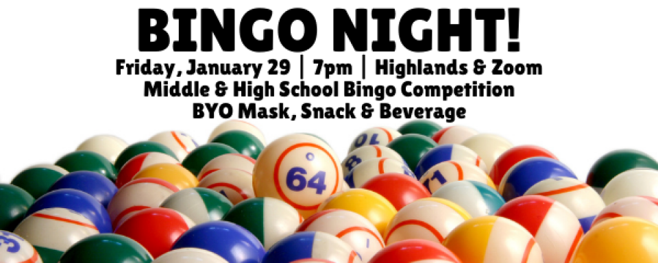 Middle School-High School Bingo Night! | Bethel Lutheran Church