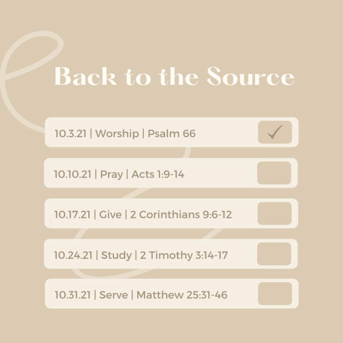 Back to the Source: Worship