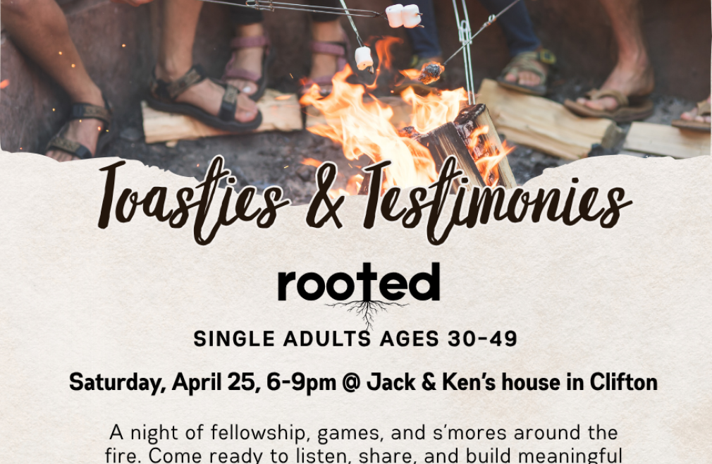 Toasties & Testimonies - Rooted Community Group