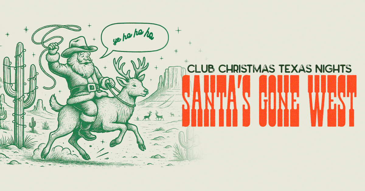 Saddle up for a Christmas celebration like no other! On Sunday, December 7, from 5:30–8 PM, middle and high school students are invited to Club Christmas – Texas Nights.Come dressed in your cowboy hats, boots, flannels, and festive...
