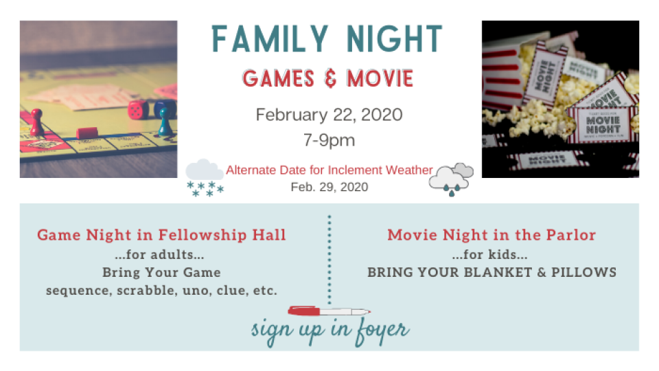 Family Game and Movie Night