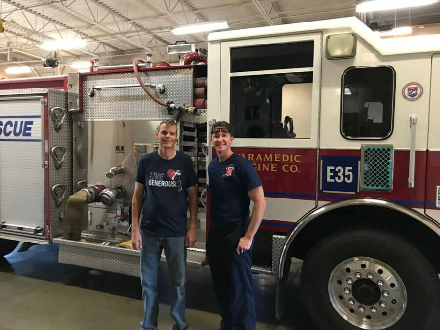 John with Firefighter John with Firefighter