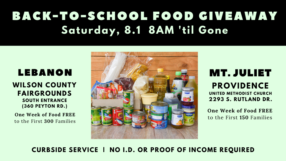 Back-to-School Food Giveaway 