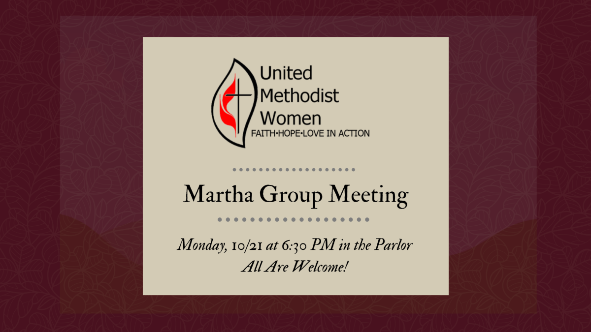 UMW Martha Group Meeting 