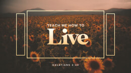 Teach Me How To Live