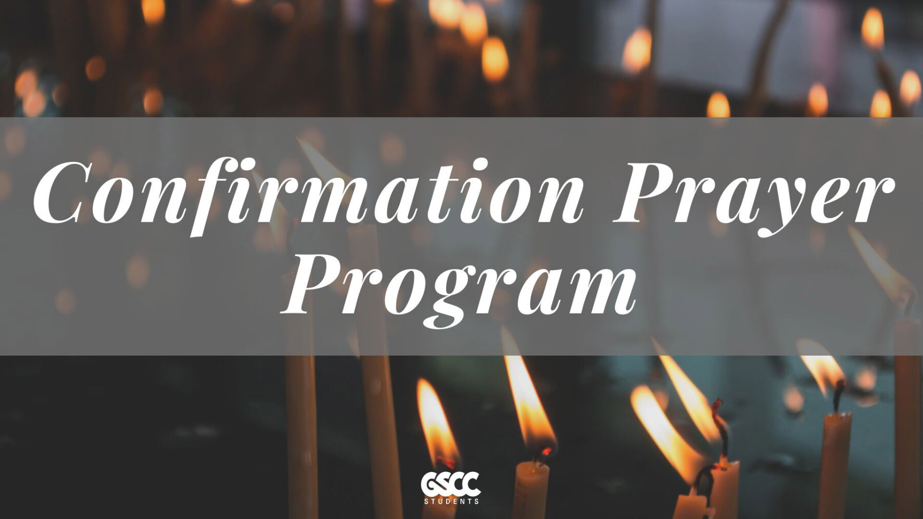 Confirmation Prayer Program