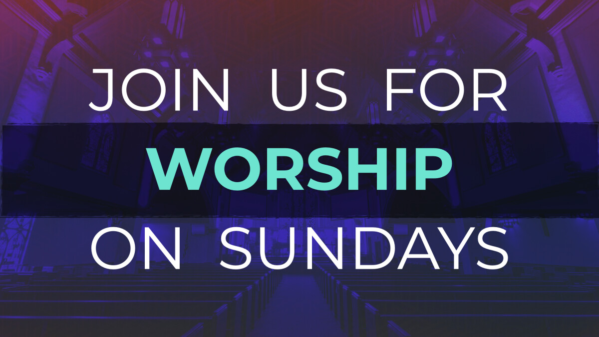 Join us for worship on Sunday mornings at 8:00 & 10:15 AM MDT