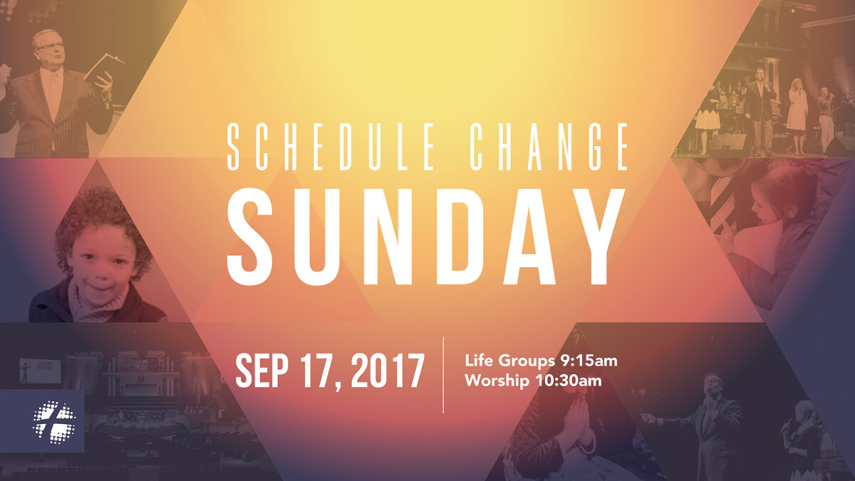 Schedule Change Sunday