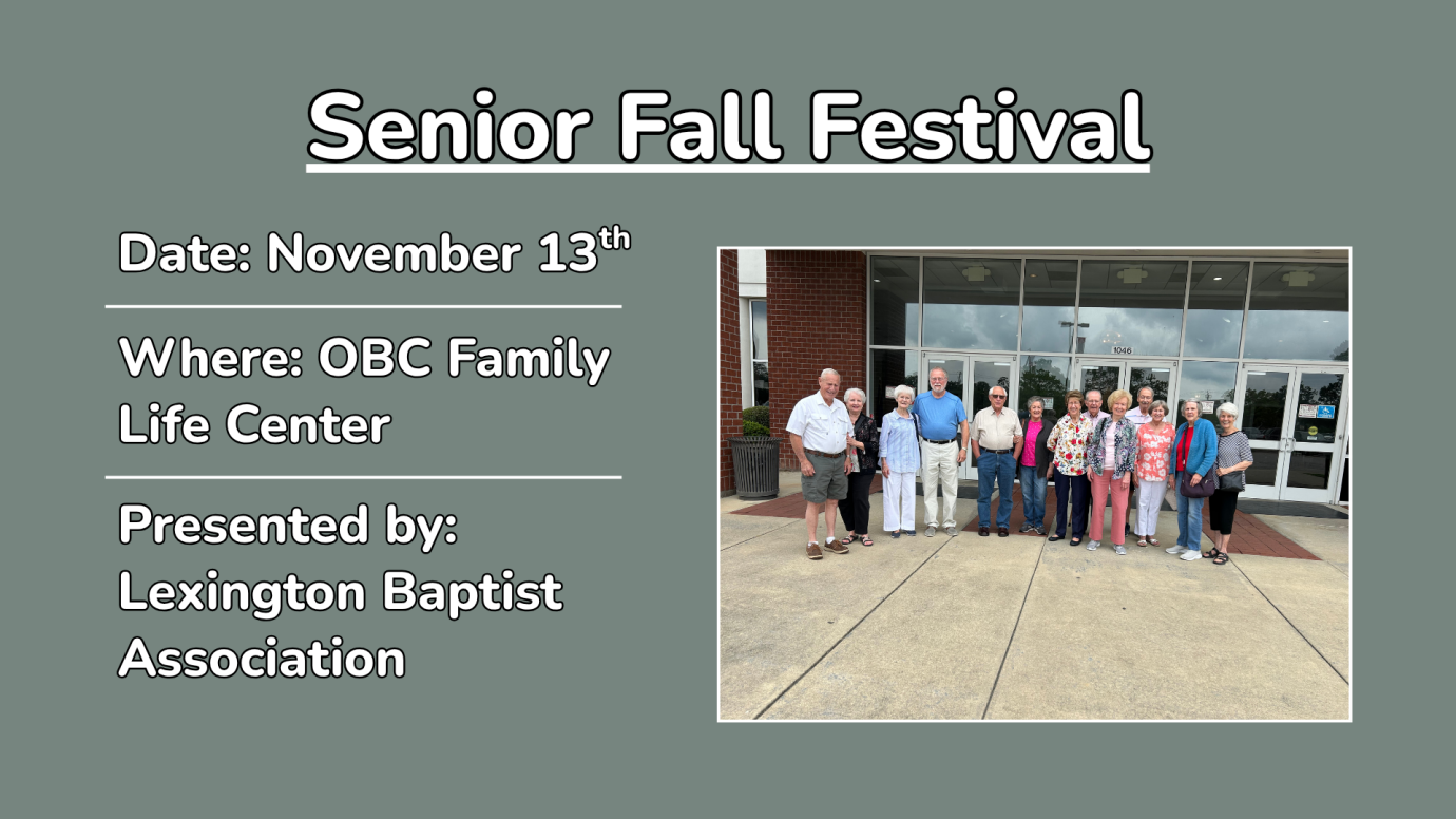 Lexington Baptist Association - Senior Fall Festival