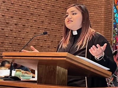 The. Rev. Cassandra N&uacute;&ntilde;ez speaks about justice ministry.&nbsp;