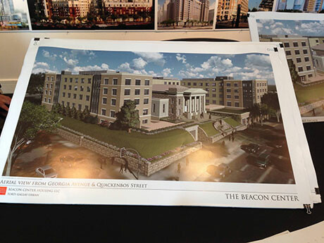 Artist renderings of the proposed new Beacon Center.