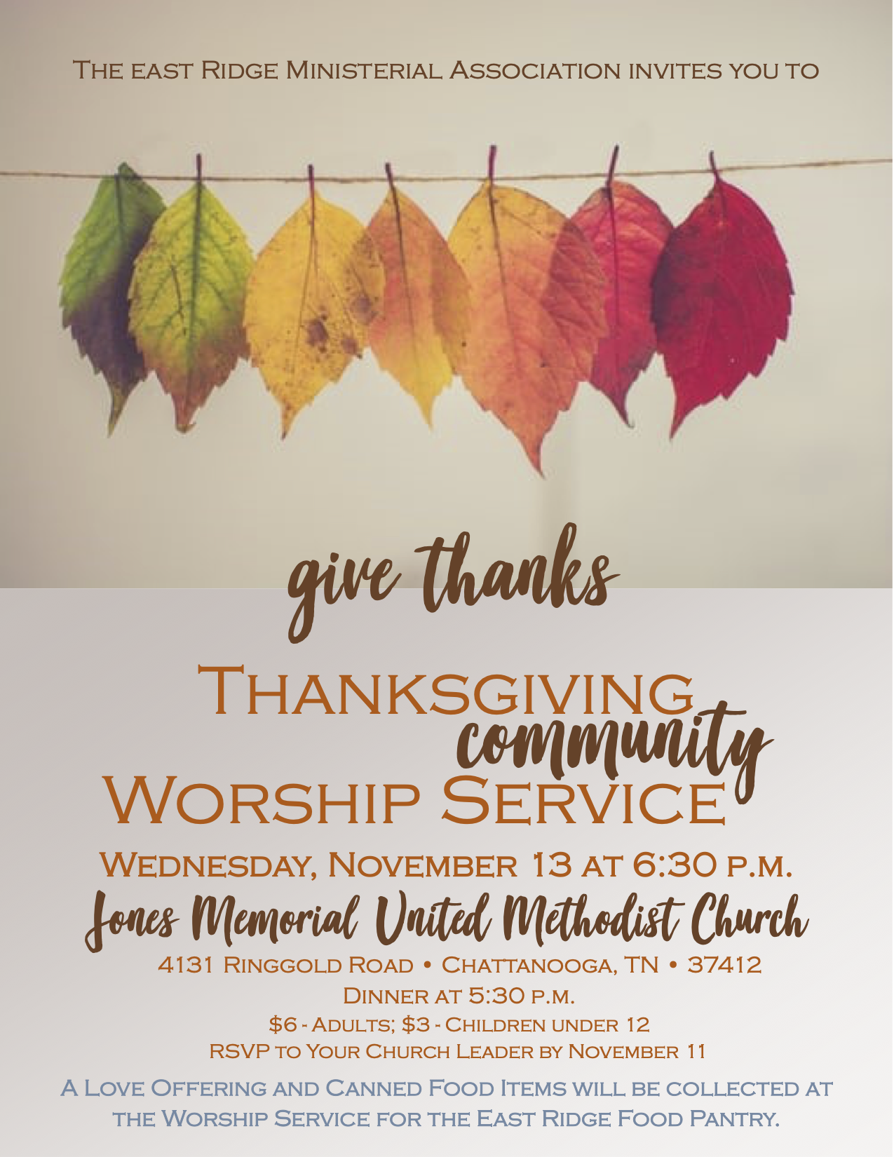 Thanksgiving Community Worship Service 