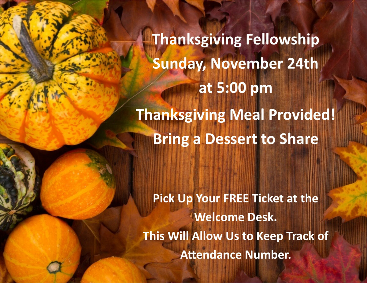 Thanksgiving Fellowship