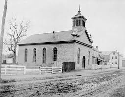 Archival first baptist church Black and White Stock Photos