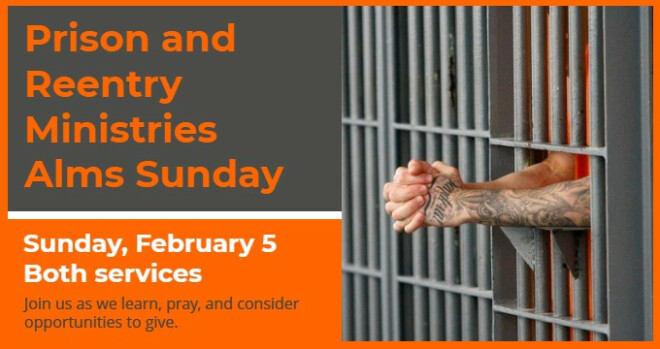 Prison and Reentry Ministries Alms Sunday