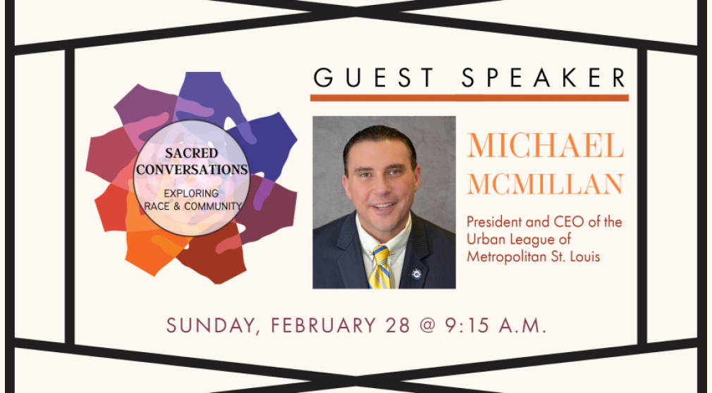 Sacred Conversation: Guest Speaker Michael McMillan