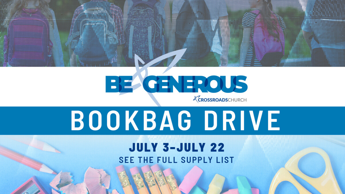 Be Generous: Book Bag Drive