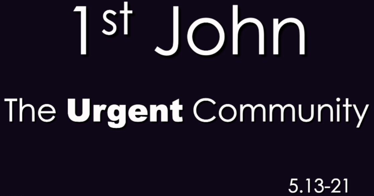 The Urgent Community Sermons Perinton Community Church