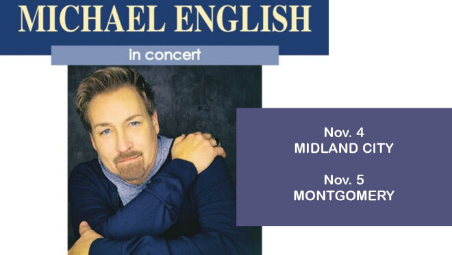 Concerts with Michael English - Midland City & Montgomery