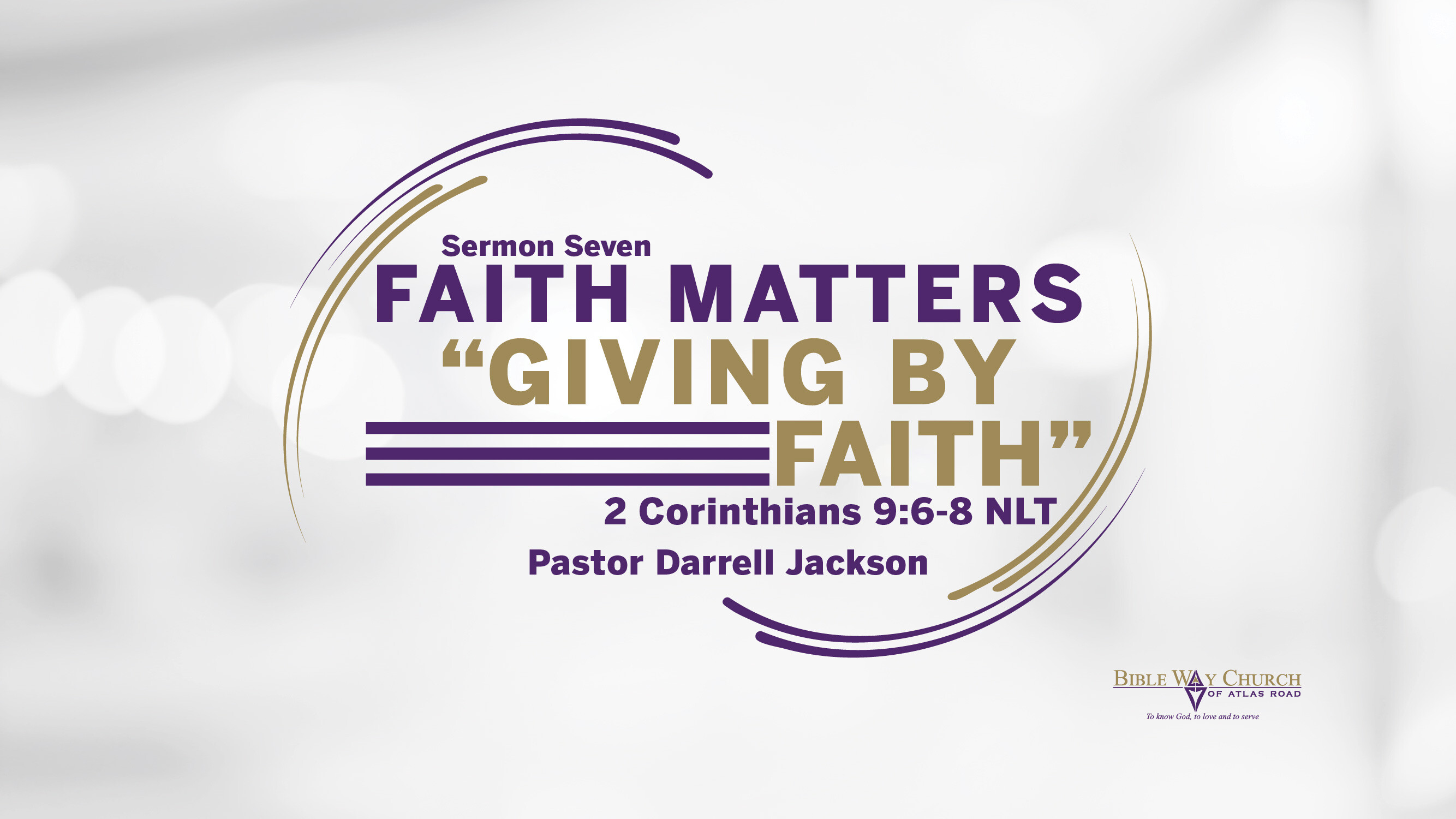 "Giving By Faith"
