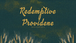 Redemptive Providence