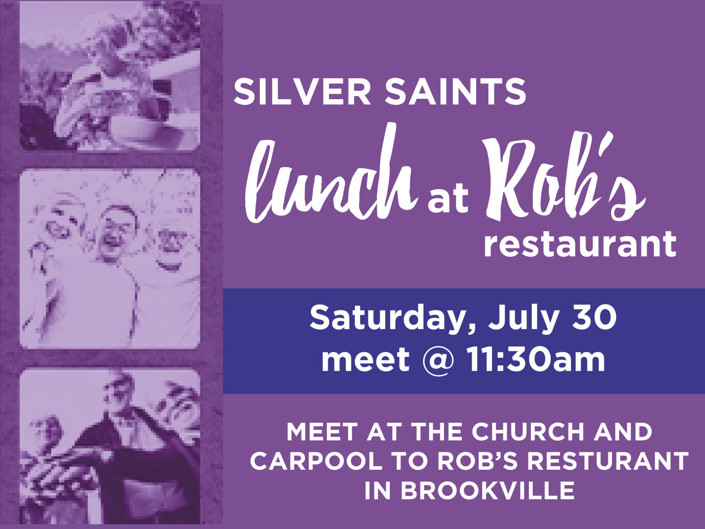 Silver Saints - July Lunch at Rob's in Brookville