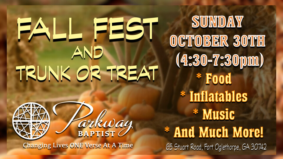 Fall Fest and Trunk or Treat