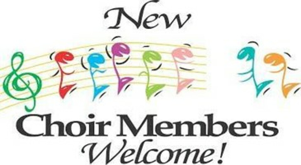 New Choir Members Welcome!