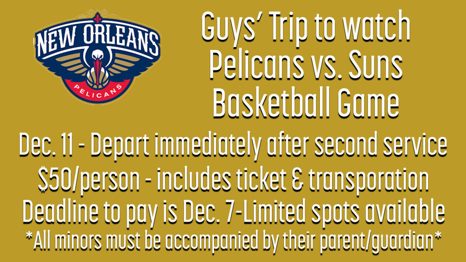 Guy's Trip: New Orleans Pelicans Game