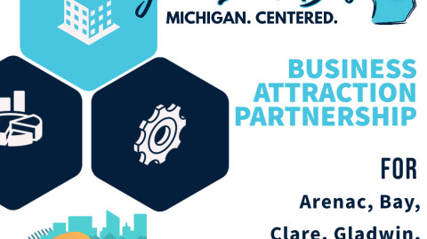 Regional Economic Development Organizations Kick Off Economic Development Week with Great Lakes Bay. Michigan. Centered. Marketing Initiative to Attract Businesses 