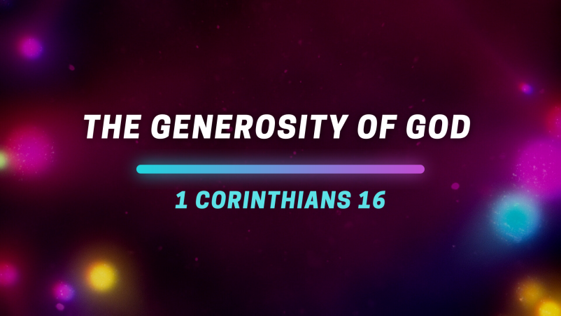 The Generosity of God