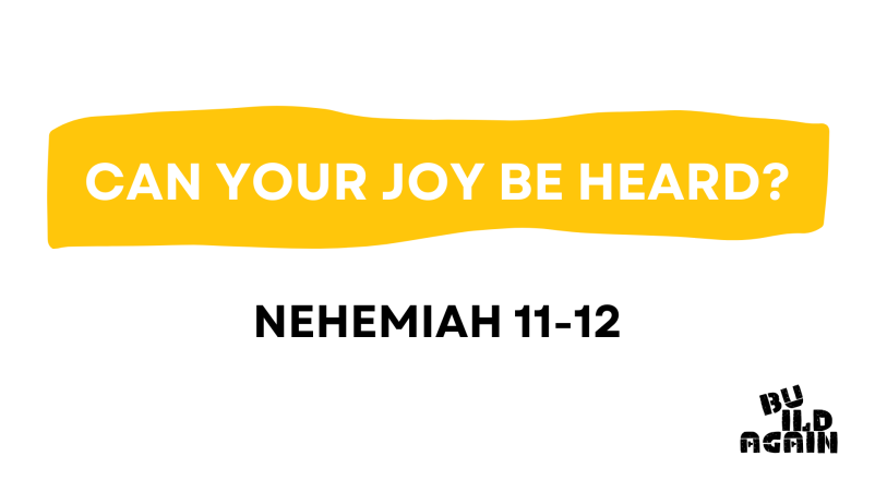 Can Your Joy Be Heard?