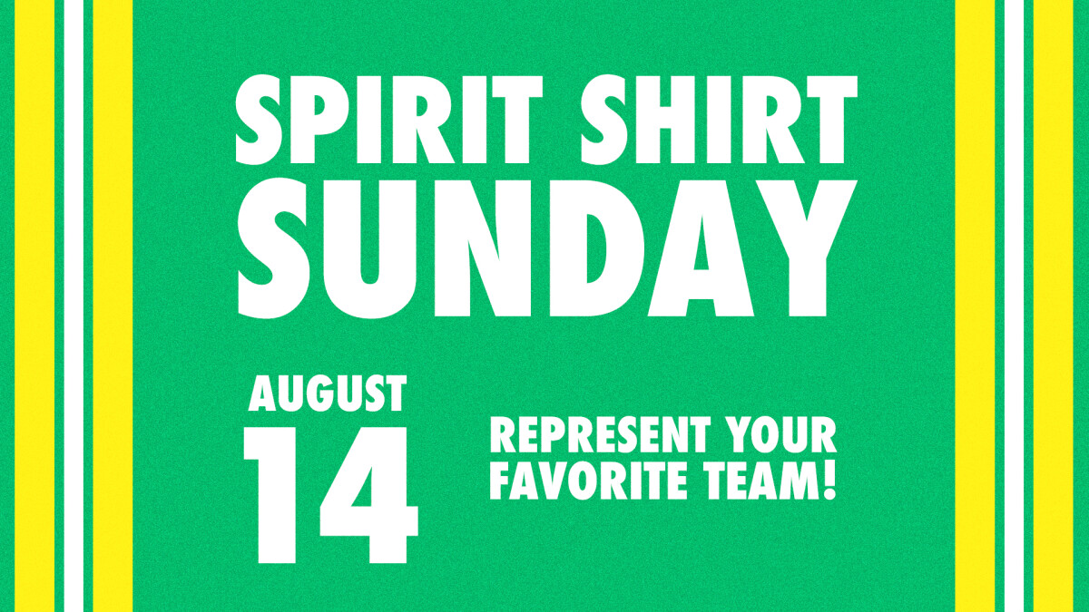 Spirit Shirt Sunday 